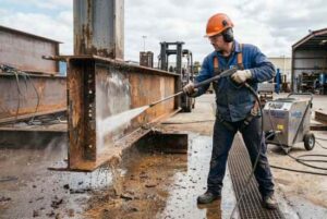 Decapado y preparación de estructuras antes del repintado: Eficiencia con la Hidrolimpiadora Industrial Autónoma